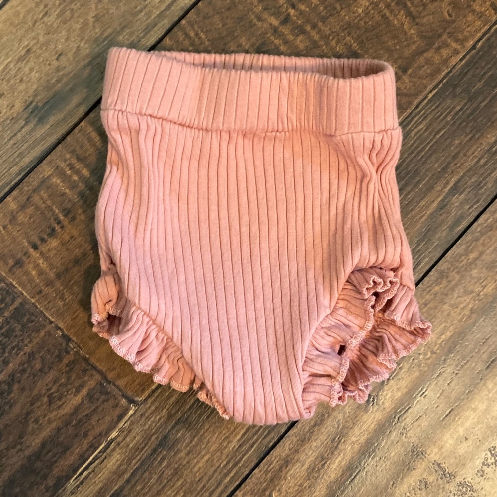 SpearmintLOVE dusty rose ribbed bloomer